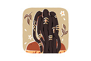 Fashion women hairstyles back view, a Person Illustration by PaperTrident (Thumbnail 7 of 11)