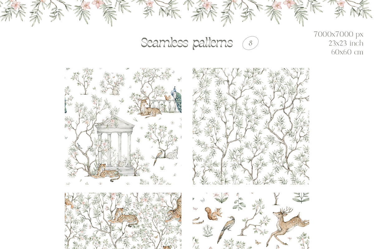Chinoiserie Watercolor Wild Nature, a Decorative Illustration by Kreker Kate (Photo 5 of 12)