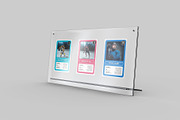 Acrylic Trading Card Display Mockup, an Advertising Mockup by Illusiongraphic (Thumbnail 7 of 24)