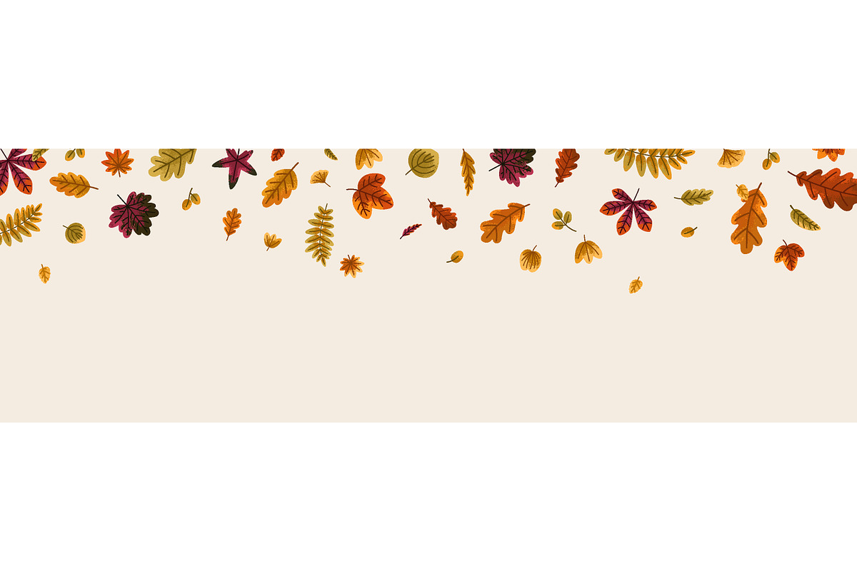 Falling autumn leaves backgrounds, a Decorative Illustration by Good Studio (Photo 5 of 7)