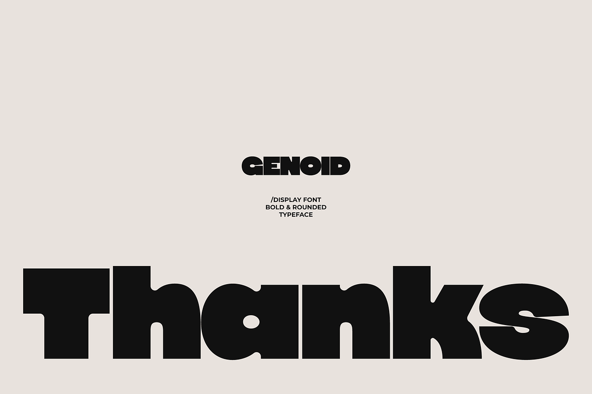Genoid - Bold Display Font, a Sans Serif Font by limitype (Photo 12 of 12)