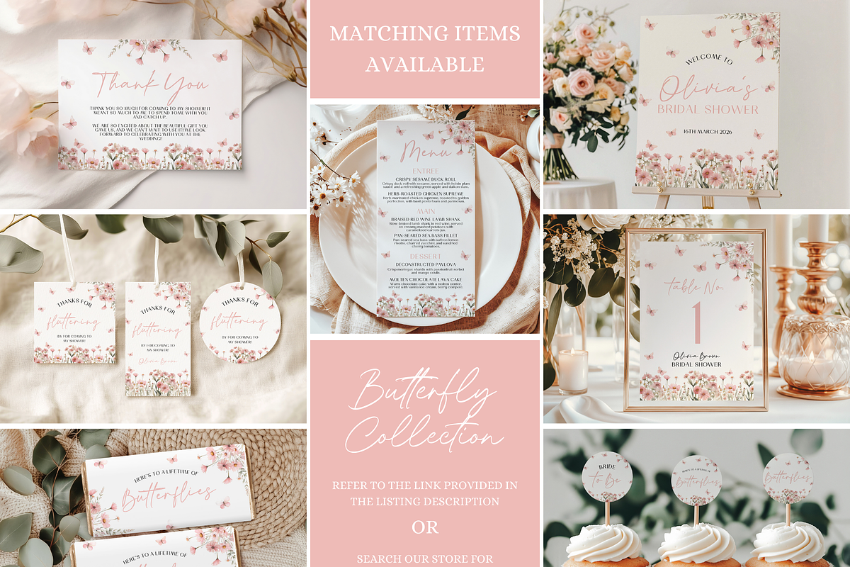 Butterflies Bridal Shower Invitation, an Invitation Template by Digital_Mind (Photo 4 of 7)