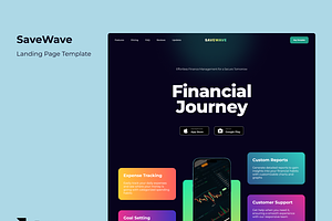SaveWave - App Landing Page