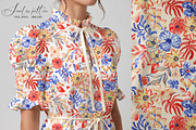 Folk Floral Ornamental Pattern, a Pattern Graphic by SirenaArt (Thumbnail 11 of 16)