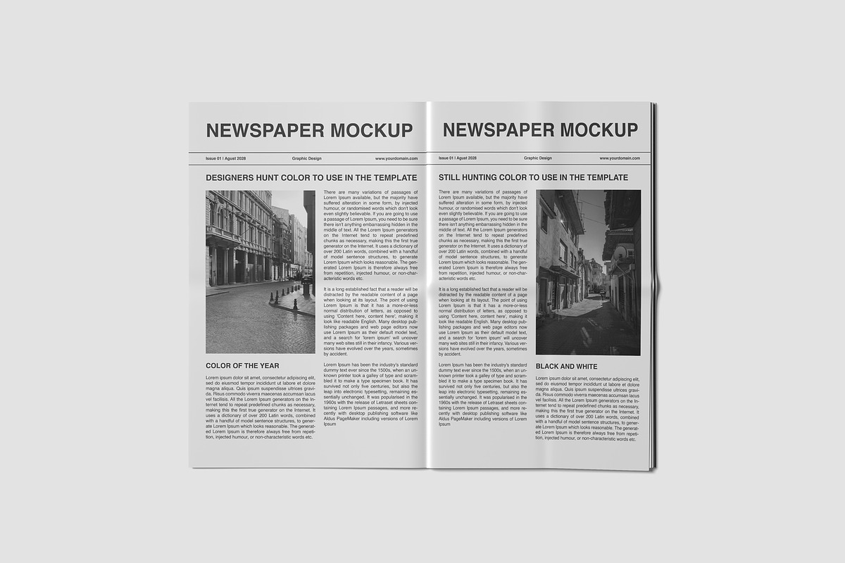 Newspaper Mockups, an Advertising Mockup by graphiccrew (Photo 8 of 13)