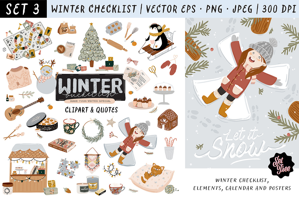 Holiday Season Bundle: Fall & Winter, an Object Graphic by Ruslana Lubenets (Photo 10 of 43)