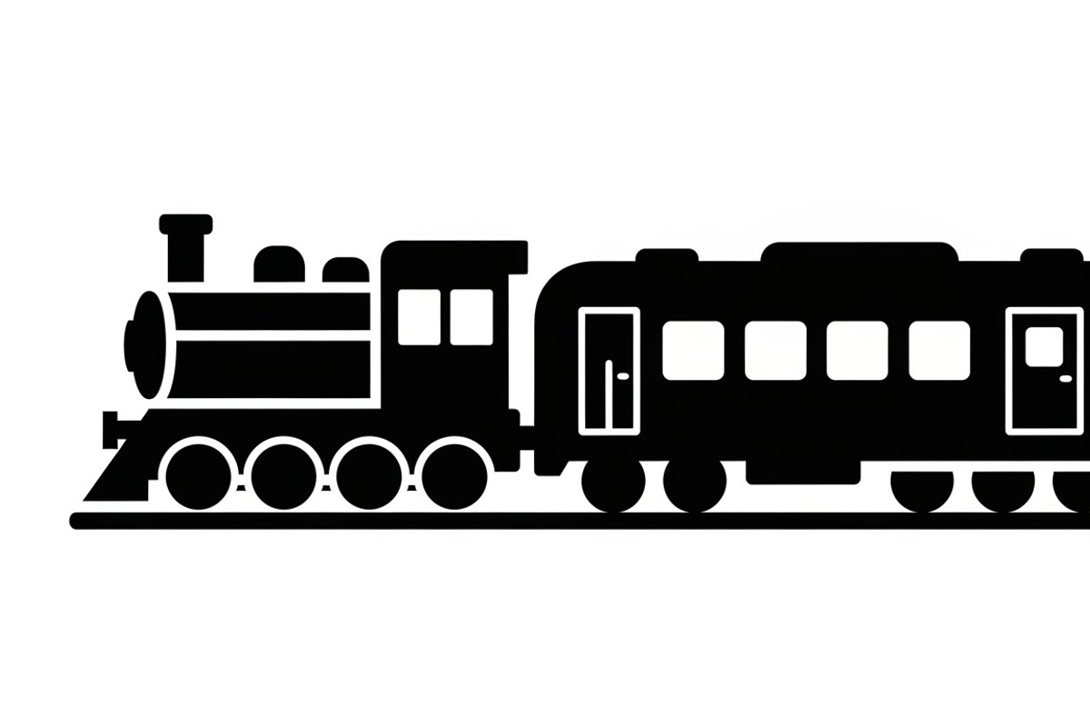 train transport silhouettes, an Illustration by Amazin_art (Photo 9 of 31)
