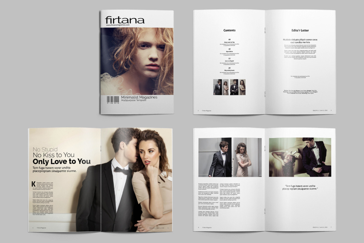 A4 Minimal Magazine, a Magazine Template by Firtana (Photo 5 of 12)