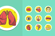 Human Organs Affected by Stress, an Education Illustration by Rekanice (Thumbnail 2 of 3)