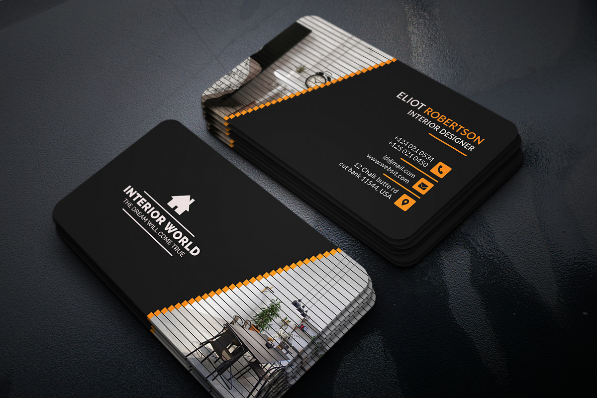 Interior Business Card, a Business Card Template by Helal Shop (Photo 1 of 5)