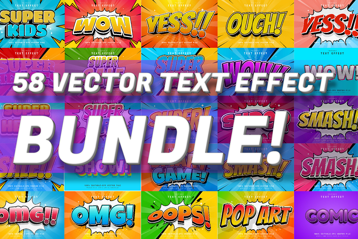 Comic style text effect, a Plug-in Add-On by Aglonemadesign (Photo 1 of 9)