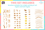 Procreate Ultimate Hair Brushes, a Brush Add-On by Cozy Brushery (Thumbnail 9 of 10)