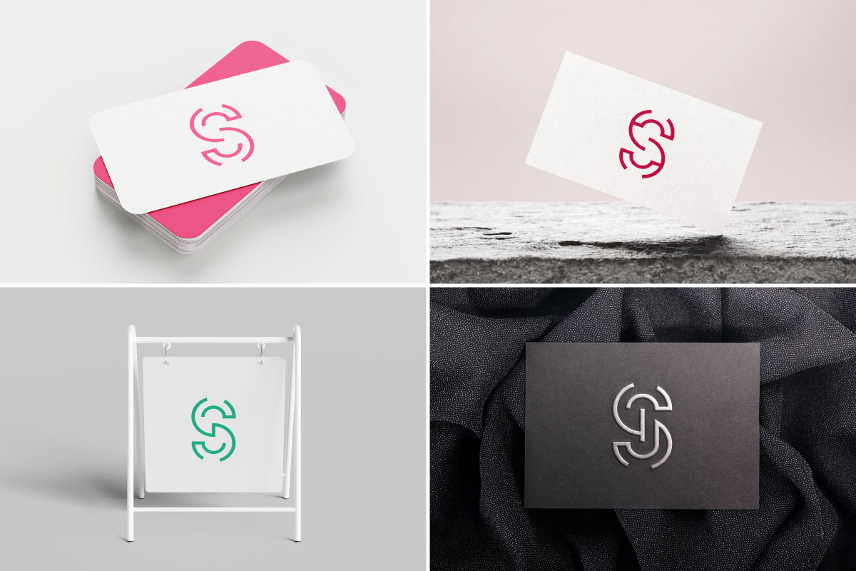S Letter Logo Pack 4 Modern Logo One