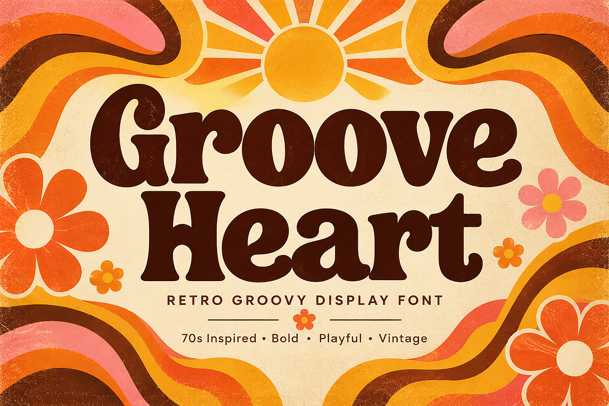 Groove Heart, a Script Font by Wow Magic (Photo 1 of 5)