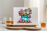 Whimsical Beach Wooden Signs Clipart, an Illustration by SVGArt (Thumbnail 6 of 9)
