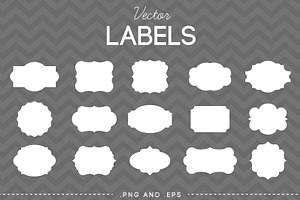 15 Vector Vintage Labels
