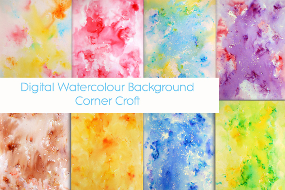 Watercolor Paint Splatter Pattern preview 2