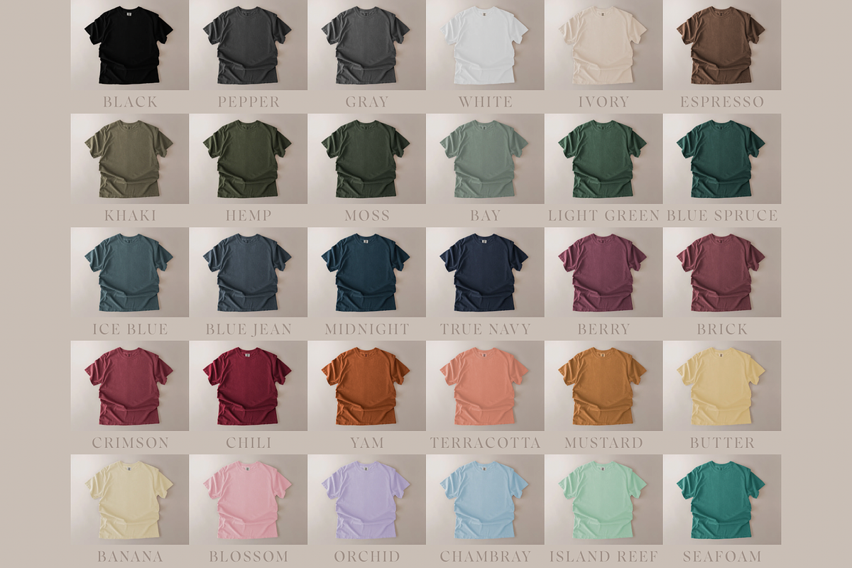 Comfort Colors 1717 Bundle, a Shirt Mockup by Moon and Star Atelier (Photo 4 of 17)