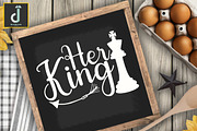 Her king svg cut files design, a Graphic by Designmountain (Thumbnail 4 of 5)