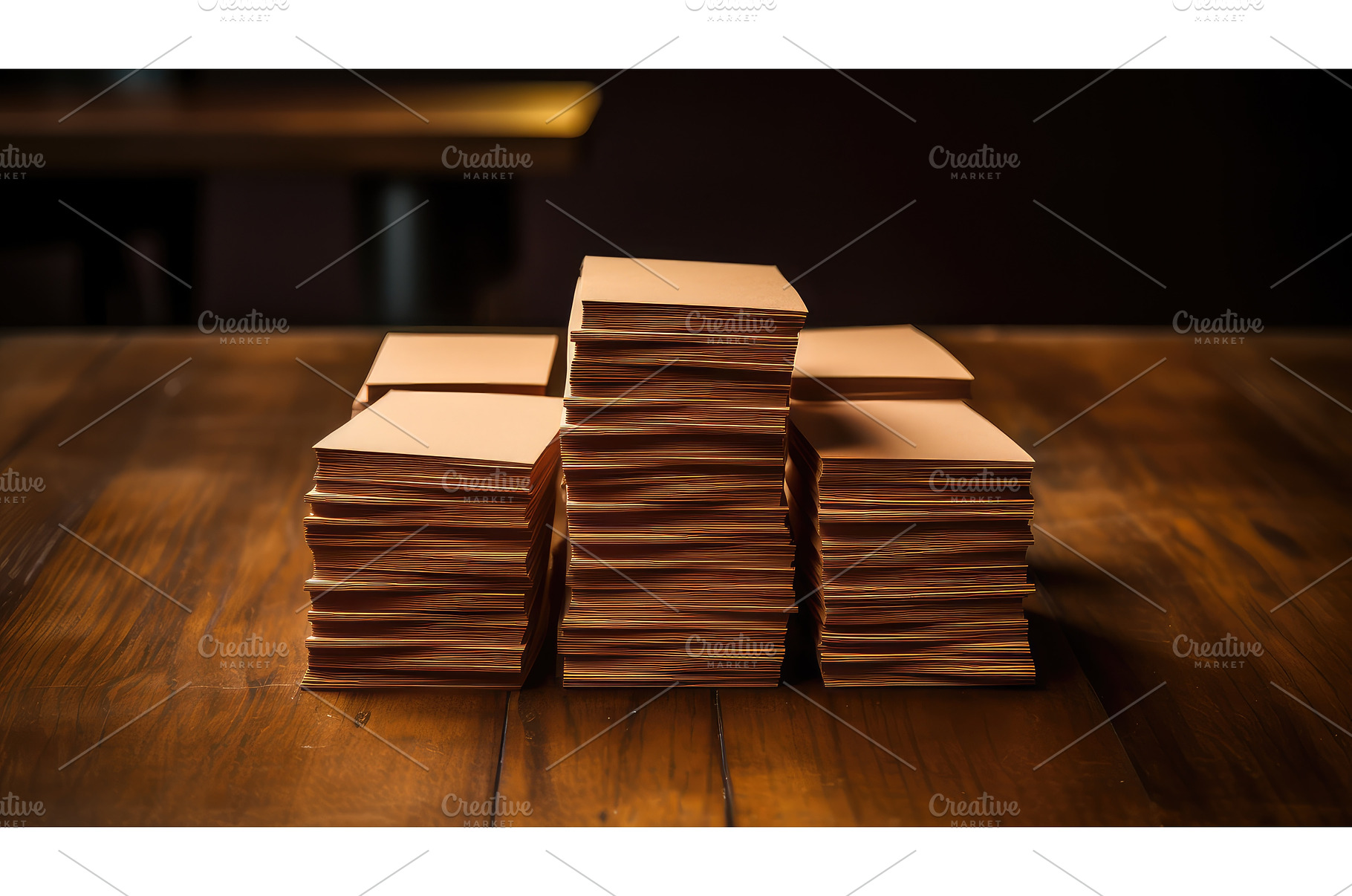 stack brown card stock ai generated, a Background Photo by pikepicture