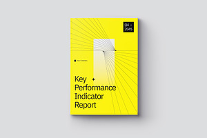 Modern Minimalist KPI Report - Bline, a Brochure Template by fakhroo