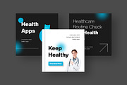 Health Apps Instagram Post, a Social Media Template by MikroType Std (Thumbnail 2 of 4)
