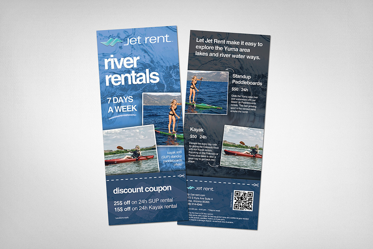 Rack Card Mockup #1, a Print Template by Rafael Oliveira