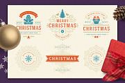 Christmas Retro Design Bundle, a Poster Template by Vasya Kobelev (Thumbnail 3 of 11)