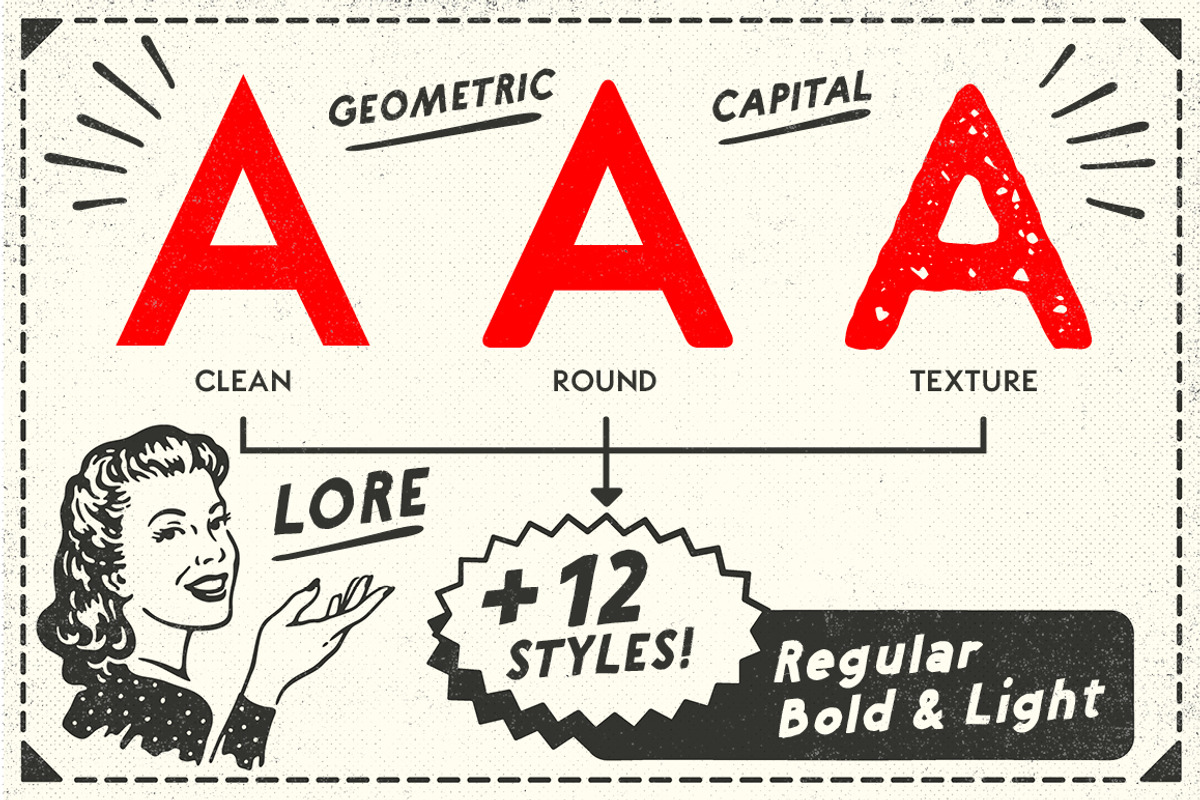 ZACK Vintage Font Bundle preview 3