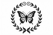 Butterfly Laurel Wreath Bundle, an Illustration by Designs_River (Thumbnail 5 of 7)