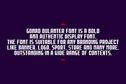 Gonad Qulanter, a Sans Serif Font by QR Design Studio (Thumbnail 6 of 9)