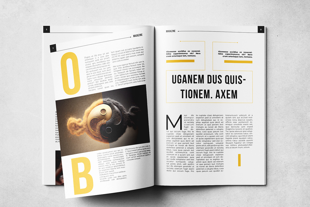 Magazine Layout Template, a Magazine Template by Grkic Creative (Photo 5 of 13)