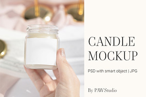 Candle Mockup Label PRG, an Advertising Mockup by PawMockups