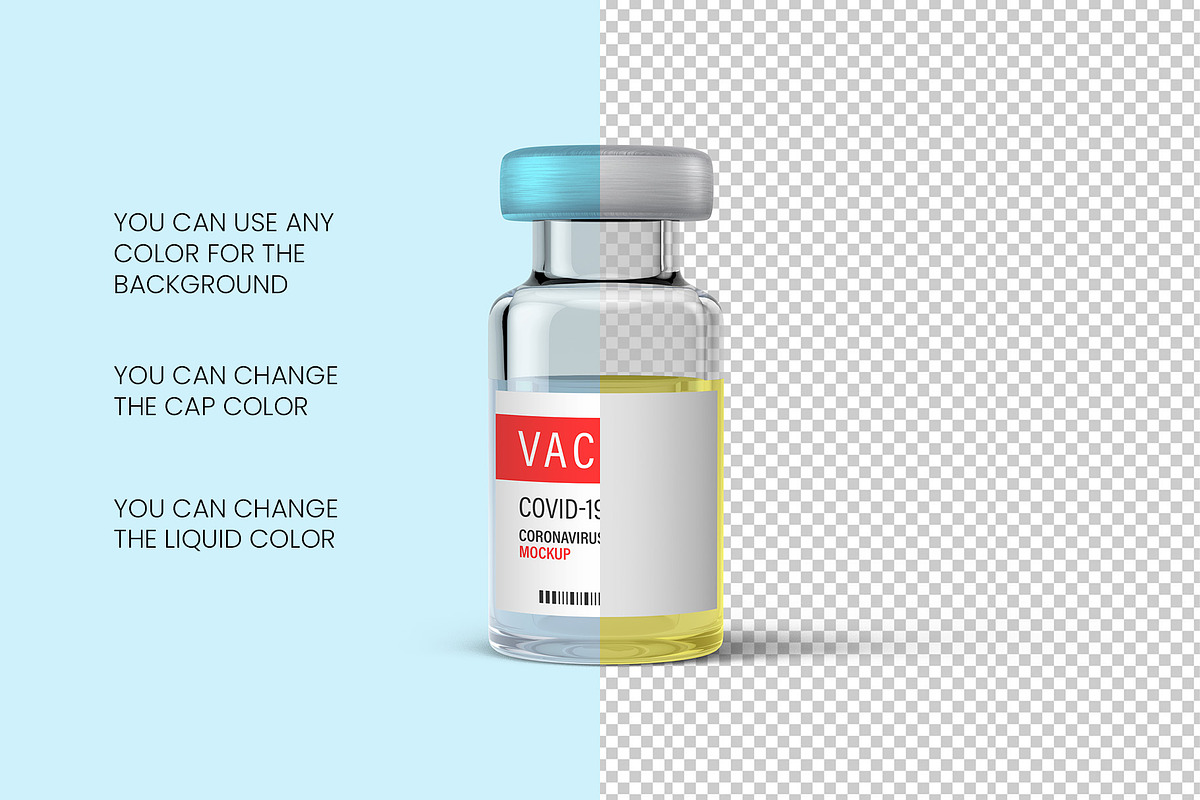 Vial Bottles Mock Up - 9 views, a Packaging Mockup by Illusiongraphic (Photo 11 of 19)