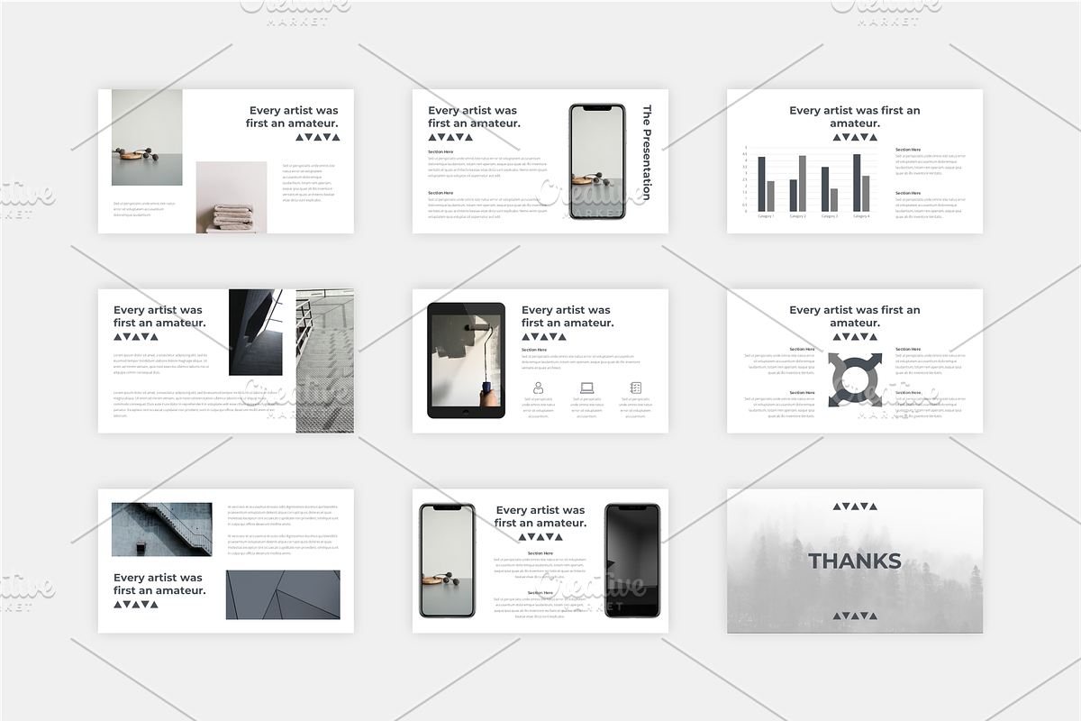 Minimalist Pitch Deck Collection, a Presentation Template by Artiveko (Photo 2 of 4)