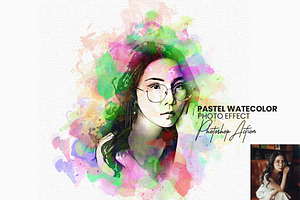 Pastel Watercolor Photoshop Action