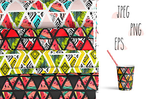 Summer Geometry Pattern Set