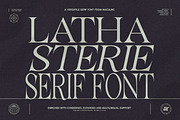 Lathasterie - Serif Font (38 Fonts), a Serif Font by Maculinc Type (Thumbnail 1 of 20)