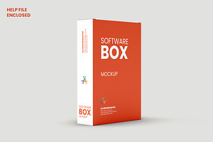 Software Box Mockup V.3 - 11 Views