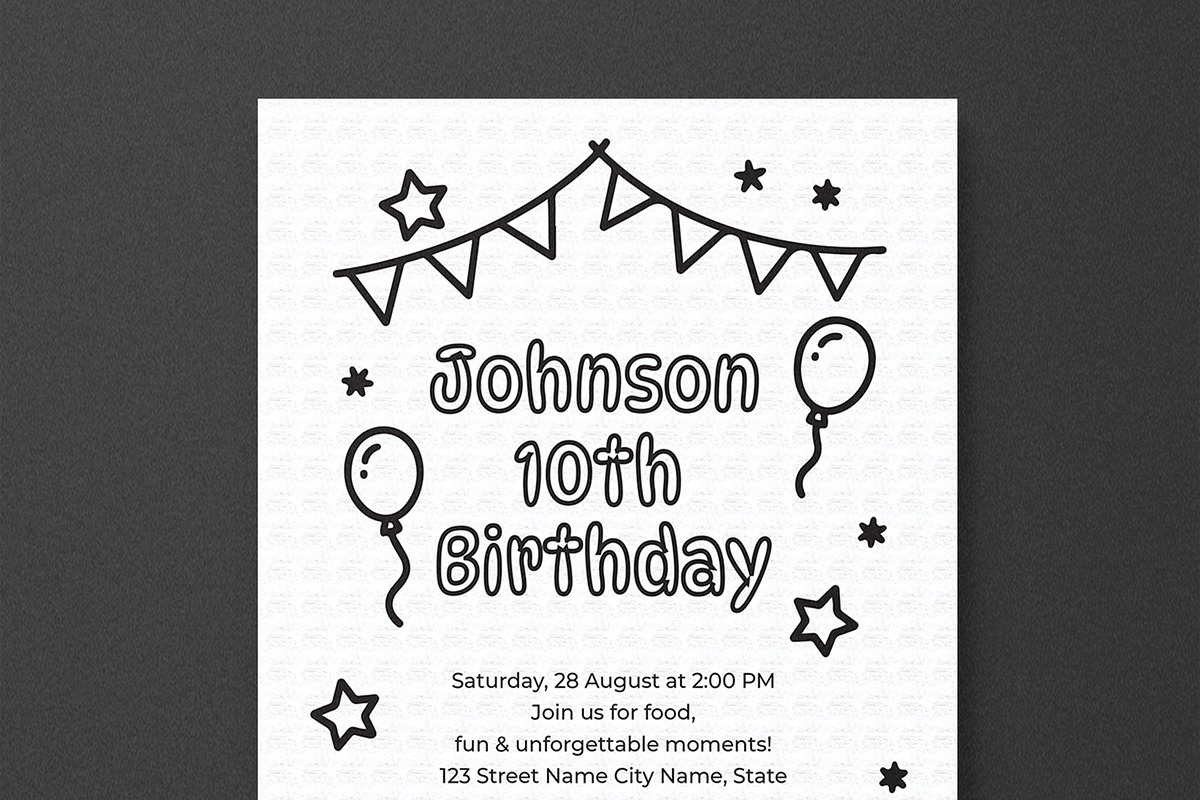 Birthday Celebration Flyer Template, a Flyer Template by MightyDesign (Photo 4 of 8)