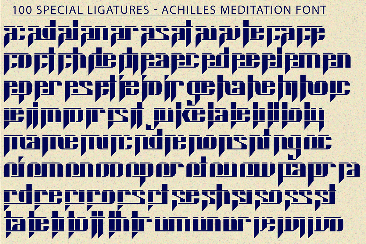 Achilles Meditation - Hero Font, a Sans Serif Font by 177Studio (Photo 7 of 8)