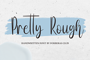 Pretty Rough, a Script Font by Forberas Club (Thumbnail 1 of 8)