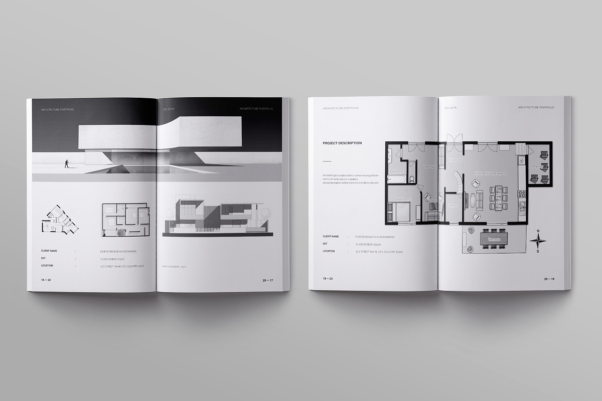 Architecture Portfolio Template, a Brochure Template by ElvinPrint (Photo 9 of 13)