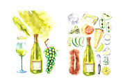 White wine, a Food Illustration by katya.bogina (Thumbnail 3 of 5)