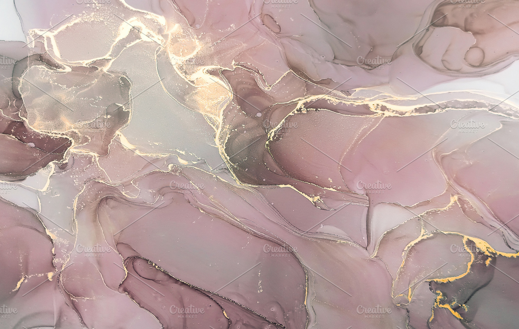Abstract alcohol ink painting, an Abstract Photo by Anntuan