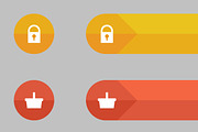 Vector donate and buying buttons set, a Templates & Theme by julia_musdotter (Thumbnail 8 of 8)