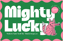Mighty Lucky Bold Display Font