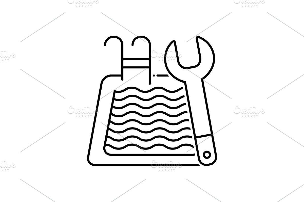 Pool maintenance icon, an Icon by Creative priyanka