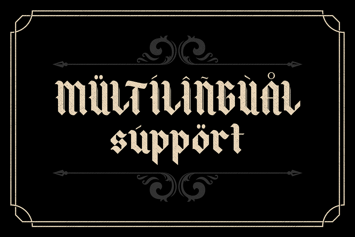 Blacking Blackletter Typeface Font, a Blackletter Font by Storytype Studio (Photo 12 of 15)
