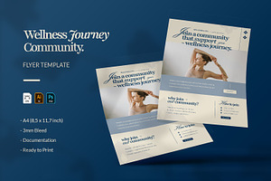 Wellness Journey Community - Flyer, a Flyer Template by VUNIRA